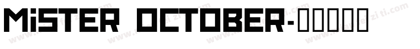Mister October字体转换